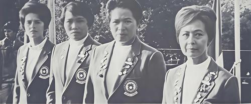 Miss Vicky Pertierra, Miss Nora Mateo, Miss Mercedes Feliciano, Mrs. Teresa Lao